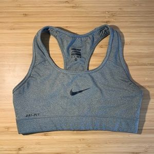 Nike pro grey women’s sports bra